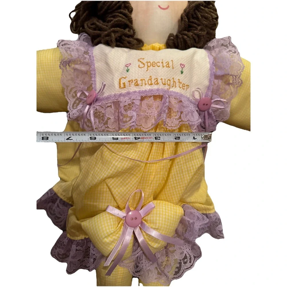 Handmade Cloth Rag Doll Special Granddaughter Unique Embroidered Bib 2009 24